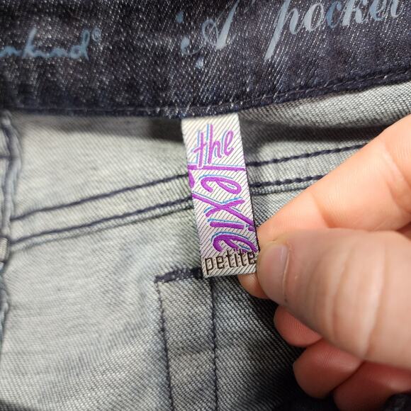 7 For All Mankind The Lexie Petite Bootcut Stretch Jeans 29 Dark Wash USA Made - Picture 6 of 10